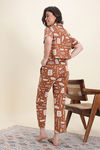 Zivame Harry Potter Knit Cotton Loungewear Set - Caremal Caf — thumbnail 3